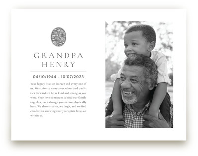 This is a silver frame photo art by Minted called legacy touch framed memorial printing on deluxe art in matted 8x10