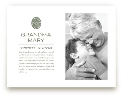 This is a gunmetal frame photo art by Minted called legacy touch framed memorial printing on deluxe art in matted 8x10