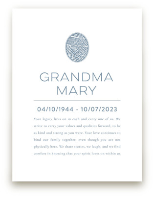 This is a white frame photo art by Minted called legacy touch framed memorial printing on deluxe art in matted 5x7