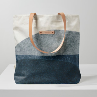 This is a indigo custom bags by Carrie Moradi called tissue overlay in standard