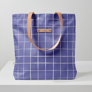 This is a periwinkle custom bags by Carolyn Nicks called montauk - peri in standard