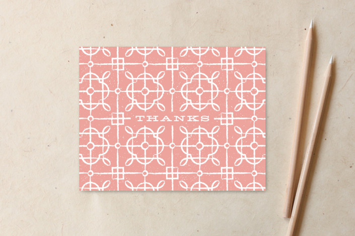 Distressed Trellis Thanks