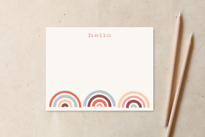 Stamped Rainbows Hello