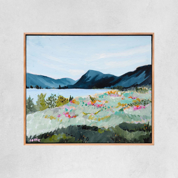 Sunday morning Original Art by Lottie Aldarwish Minted