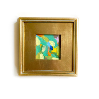 This is a multicolor original paintings by Jessalin Beutler called bright corner in standard