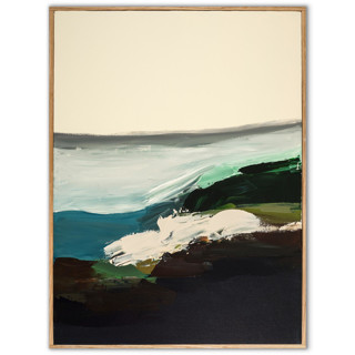 This is a multicolorassorted-colors original paintings by Caryn Owen called monterey bay seascape series in standard