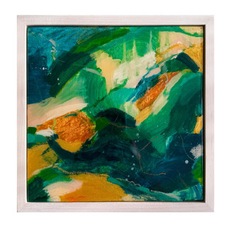This is a green original paintings by Parima Studio called rolling green hills in standard