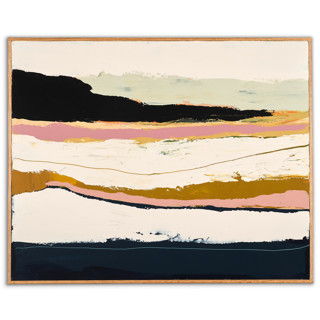 This is a multicolorassorted-colors original paintings by Caryn Owen called bike path in standard