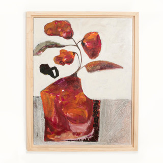 This is a multicolor original paintings by CONNIE COLLUM called where thoughts collide in standard
