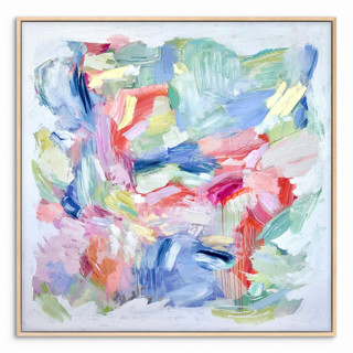 MIN-DAL-MAK - Leave the Light On - 48 x 48 inches - original painting