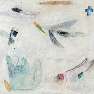 This is a multicolor original paintings by tina johnson called something i'm made for in standard