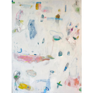 This is a multicolorassorted-colors original paintings by tina johnson called i want you to notice when i'm not around in standard