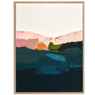 This is a multicolorassorted-colors original paintings by Caryn Owen called california sunshine in standard