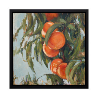 This is a orange original paintings by Wendy Keller called orange tree in standard