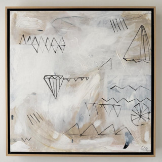 This is a white original paintings by Amy Early called untitled no 3 in standard