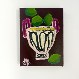 This is a multicolorassorted-colors original paintings by Nicole Simms called sour patch in standard