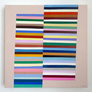 This is a multicolor original paintings by melanie mikecz called array in standard