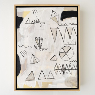 This is a beige original paintings by Amy Early called untitled no 2 in standard