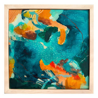 This is a blue original paintings by Parima Studio called eden in standard