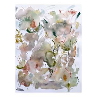 This is a multicolorassorted-colors original paintings by Suzanna Toole called garden path in standard