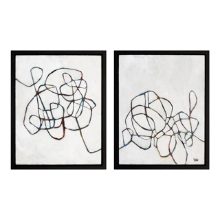 This is a black original paintings by Wendy Keller called entangled in standard