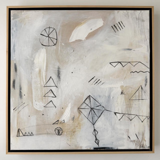 This is a beige original paintings by Amy Early called untitled no 4 in standard