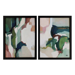 This is a green original paintings by Wendy Keller called park day in standard
