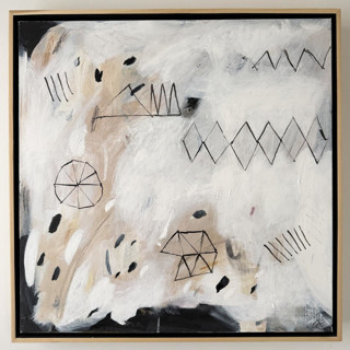 This is a beige original paintings by Amy Early called untitled no 5 in standard