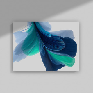 This is a blue original paintings by Marta Spendowska called lota in standard