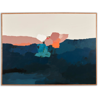 This is a multicolorassorted-colors original paintings by Caryn Owen called pacific sunset in standard