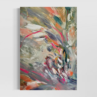 This is a multicolor mixed media by Stacy Kron called counting every blessing in standard