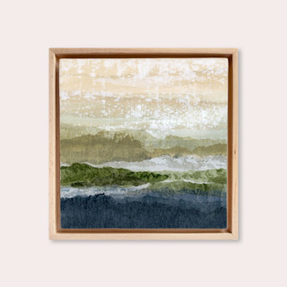 This is a multicolorassorted-colors mixed media by Lara Eckerman called tranquil reach 1 in standard