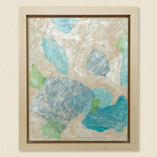This is a multicolorassorted-colors mixed media by Courtney Crane called sea glass no. 1 in standard