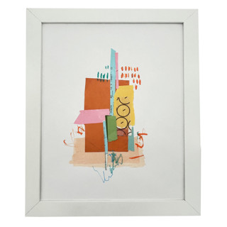 This is a orange mixed media by Pippin Schupbach called orange crush in standard