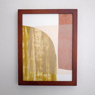 This is a multicolorassorted-colors mixed media by Carrie Moradi called land masses three in standard