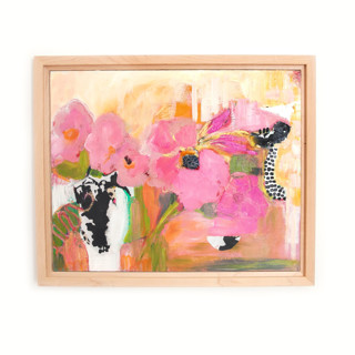 This is a multicolorassorted-colors mixed media by CONNIE COLLUM called honeypot in standard