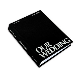 This is a black wedding gifts by The Ceremony Club called wedding photo album in black in standard