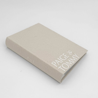 This is a beige wedding gifts by The Ceremony Club called personalized wedding photo album in standard