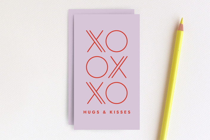 Geometric XO Hugs & Kisses Gift Tag