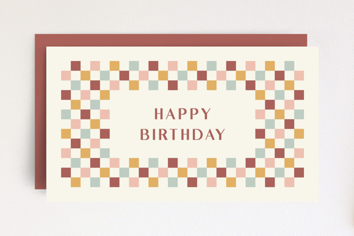 Checkerboard Frame Gift Tag