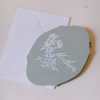 This is a green bridesmaid gifts by Velvet Raptor called mother card - sea green in standard