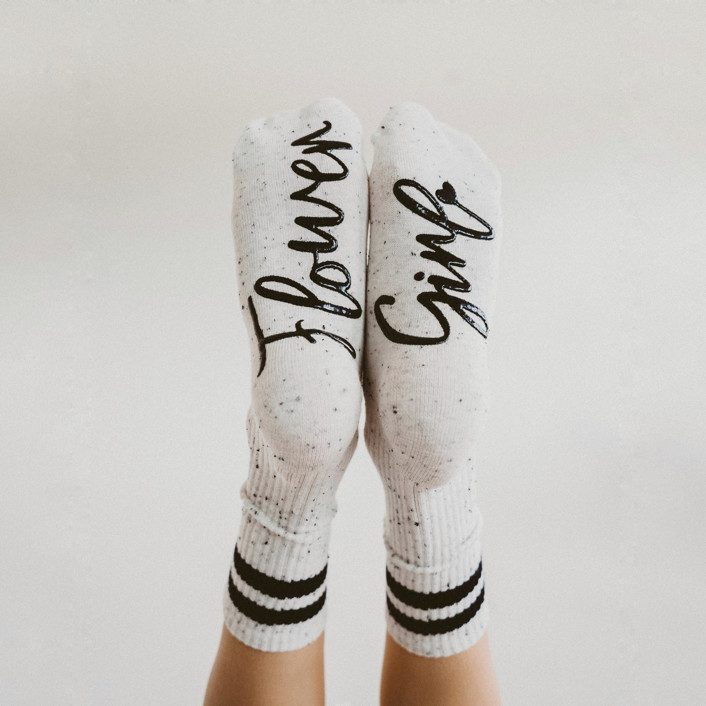 Flower Girl Socks Youth Size 5-12 Years