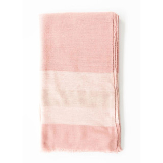This is a pink throw blankets by Anjali Purohit called rosa merino pink pastel large plush handwoven throw / blanket / bedspread in standard