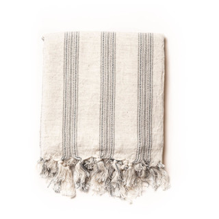This is a natural throw blankets by HOUSE NO.23 called gaia towel in standard