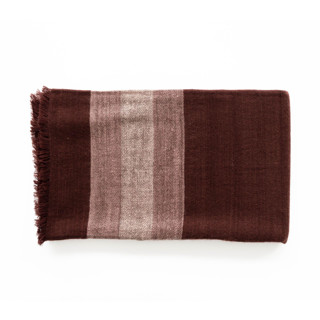 This is a red throw blankets by Anjali Purohit called resin merino dark maroon handwoven plush blanket / bedspread in standard