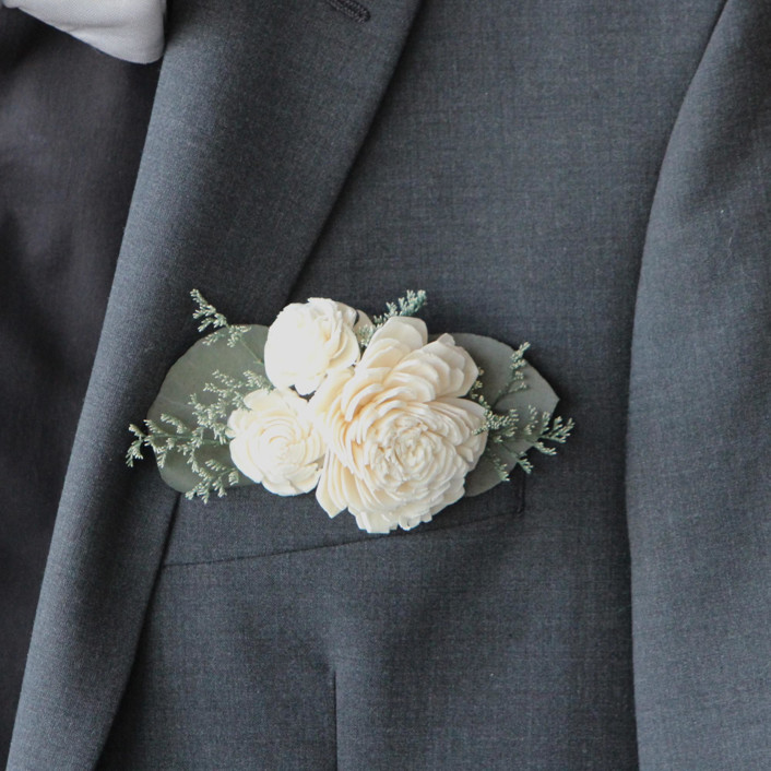 Traditional Boutonniere Pocket Boutonniere Customizable Bouquets by