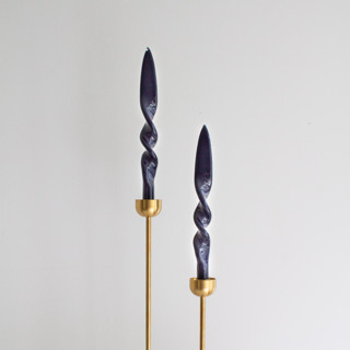 This is a blue candles and candle holders by the parmatile shop called taper candle set (sapphire) in standard