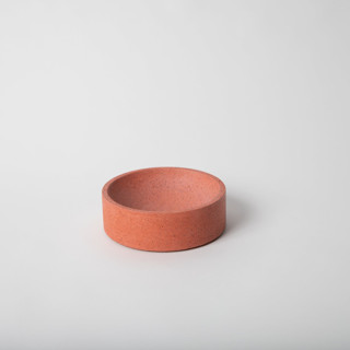 This is a red decorative objects by Pretti.Cool called 5" catch-all: coral terrazzo in standard