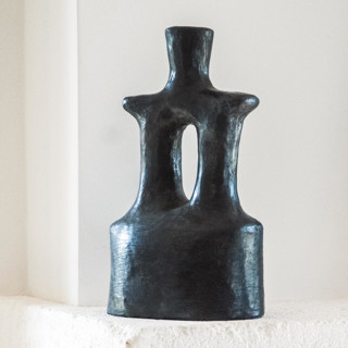 This is a black decorative objects by Jana Mistrik called tanit black in standard