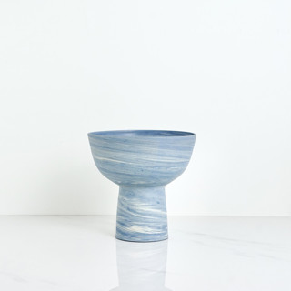 Pedestal Bowl - Indigo by Tina Huang